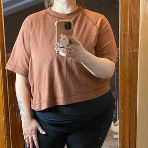 ✨Prana✨ cropped T-shirt in rust